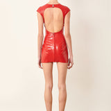 Player Latex Dress Red