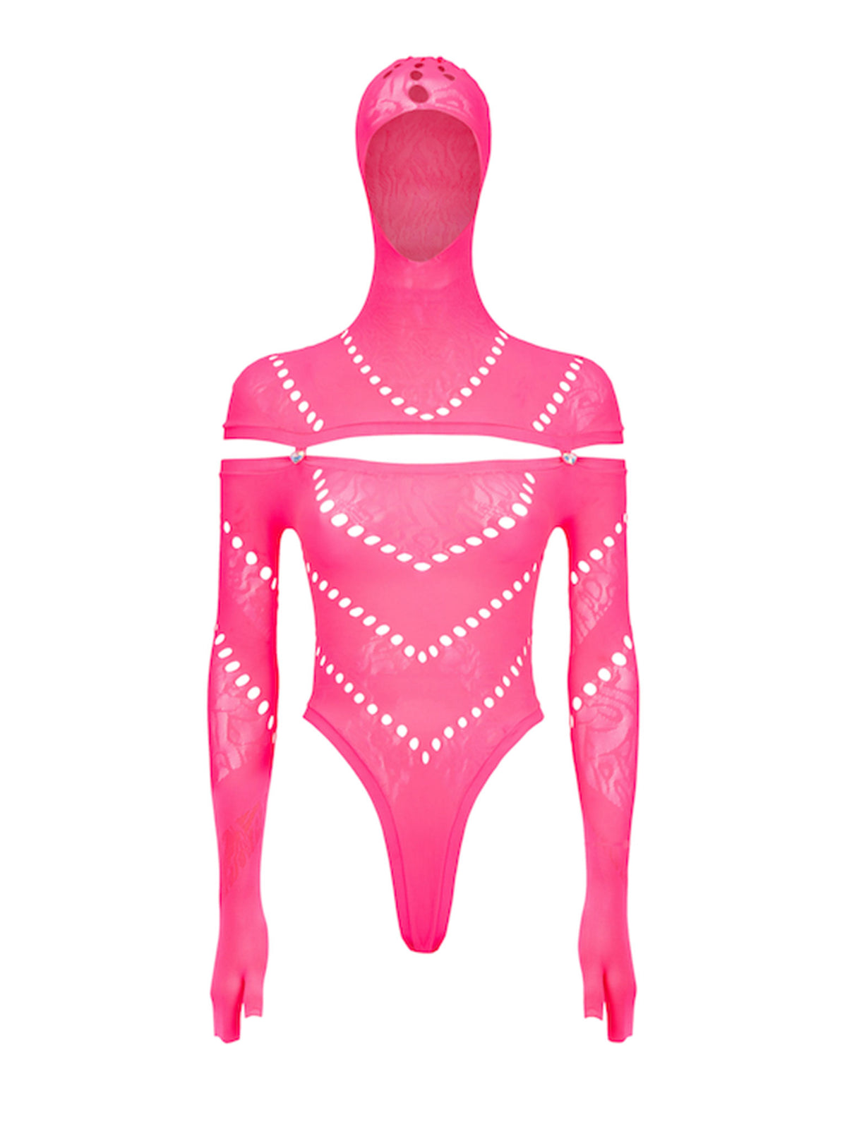 Pearl Bodysuit Shocking Pink