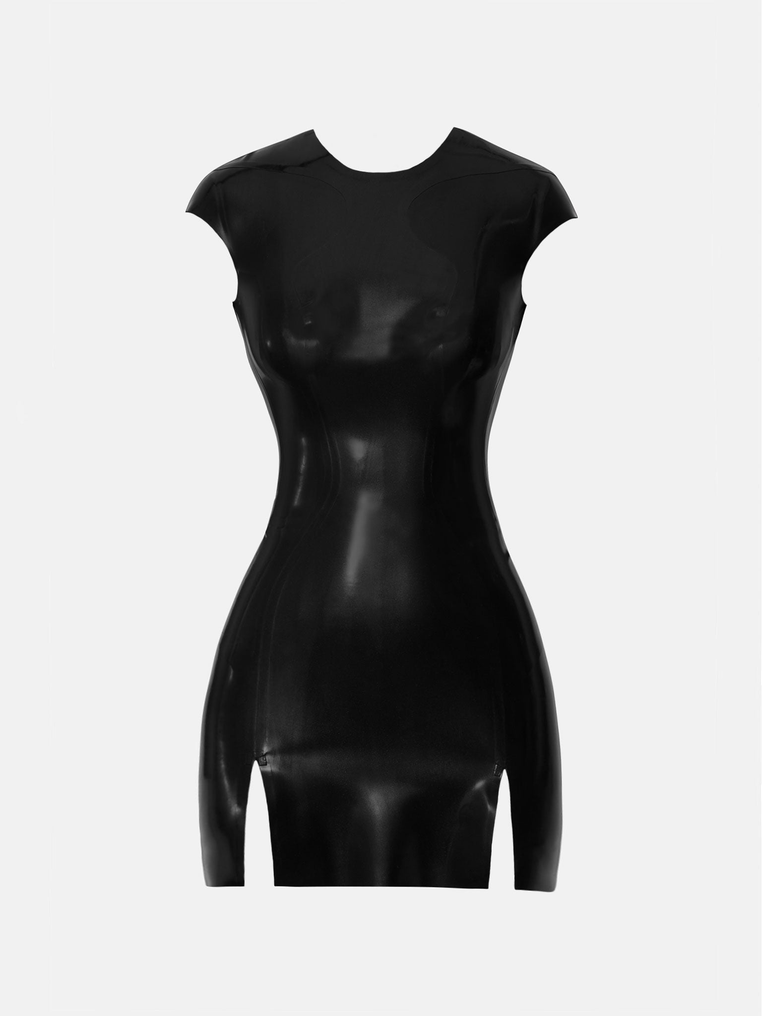 Player Latex Mini Dress Black