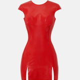 Player Latex Dress Red