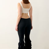 Rhonda Ruffle Trousers Black