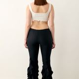 Rhonda Ruffle Trousers Black