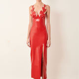 Roast Latex Dress Red