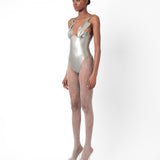 Roast Latex Bodysuit Silver