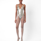 Roast Latex Bodysuit Silver