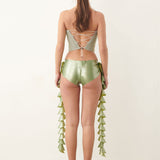 Rapunzel Hotpants Latex Dollar Bill Green