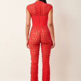 Rossi Jumpsuit Red