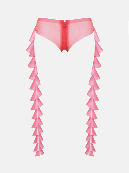 Rapunzel Hotpants Latex Harlot Pink