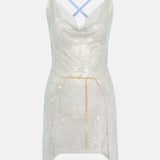 Rhinestoned Adrianne Dress Mojito