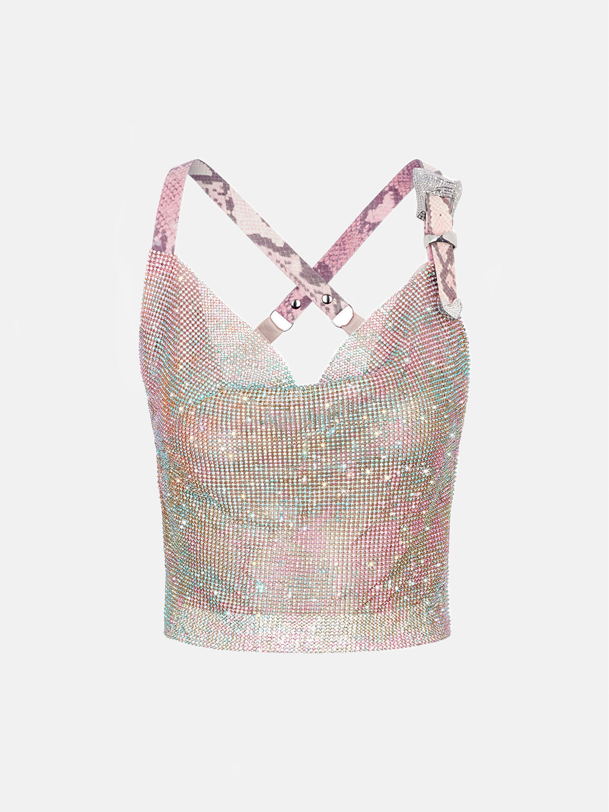 Rhinestoned Bambi Top Mirage