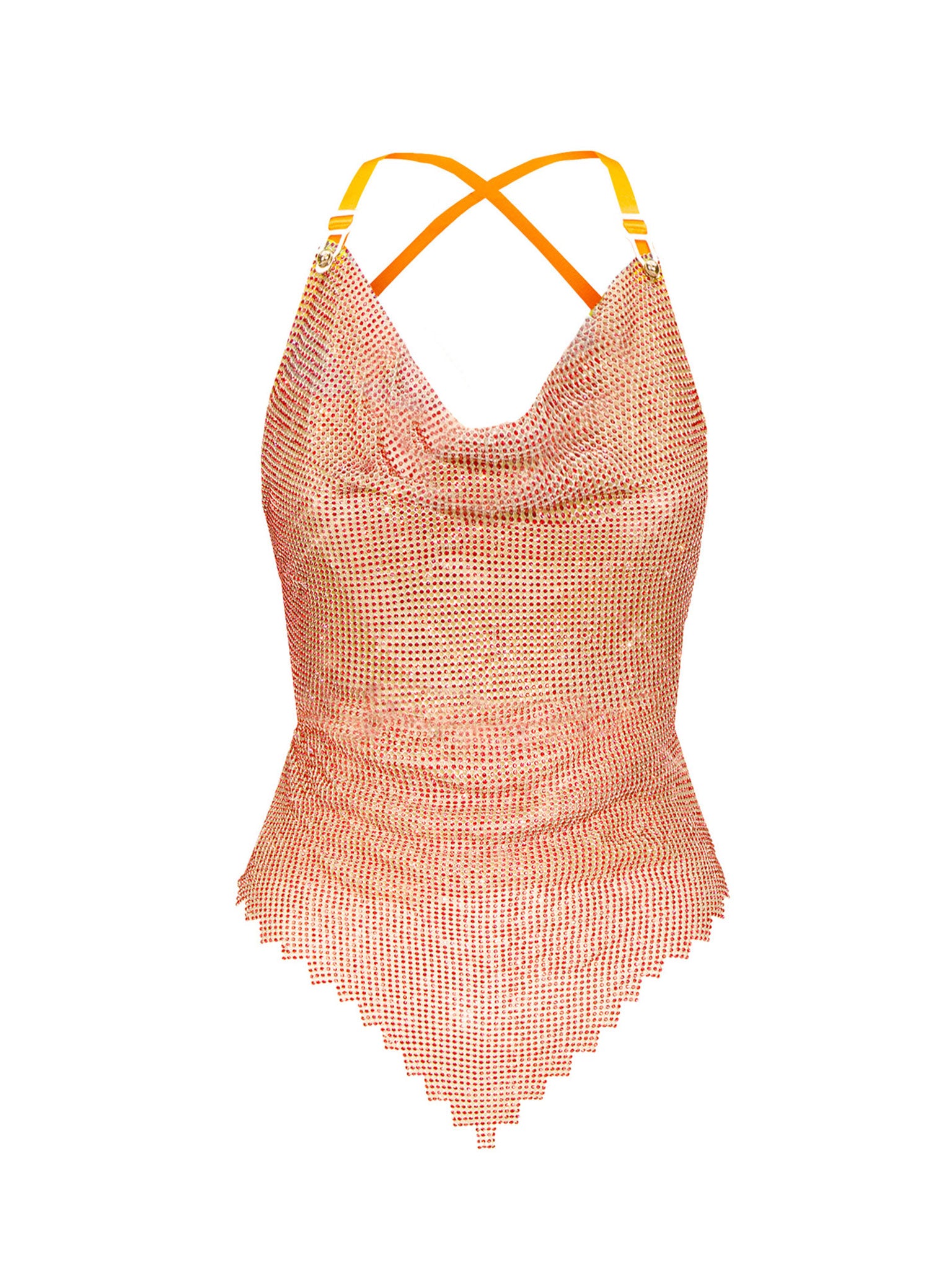 Rhinestoned Beyan Top Aperol Spritz