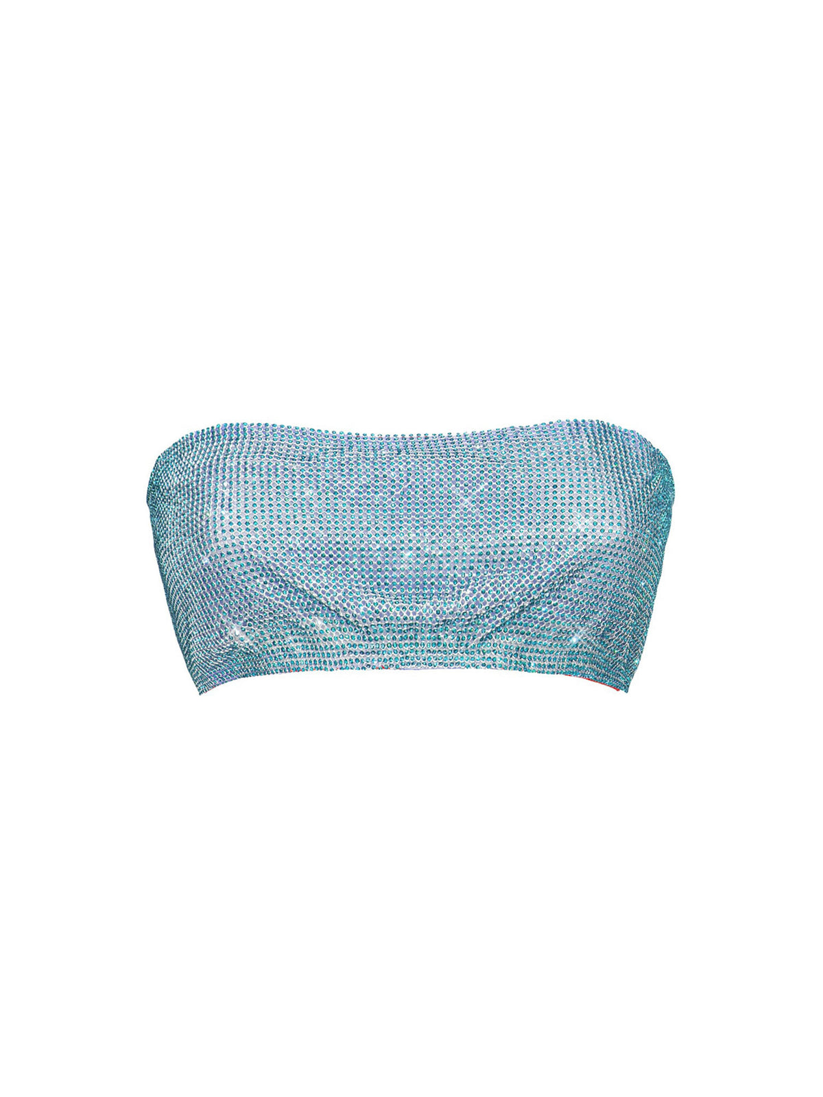 Rhinestoned Brooke Bra Crystallised Cerulean