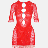 Rhinestoned Miranda Dress Heartbreaker