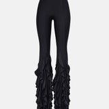 Rhonda Ruffle Trousers Black