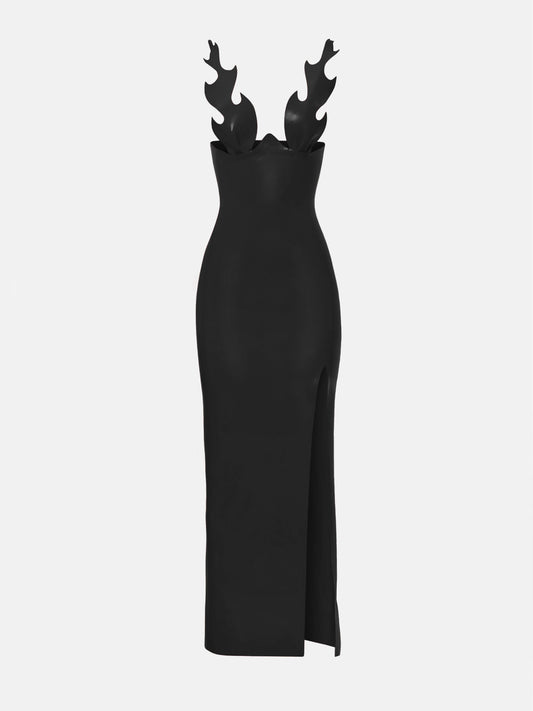 Roast Latex Dress Black