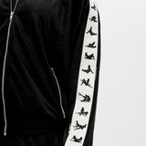 S*x Tape Tracksuit Jacket Velour Black