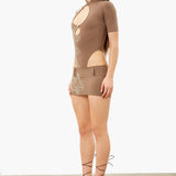 Suzan Micro Skirt Tobacco