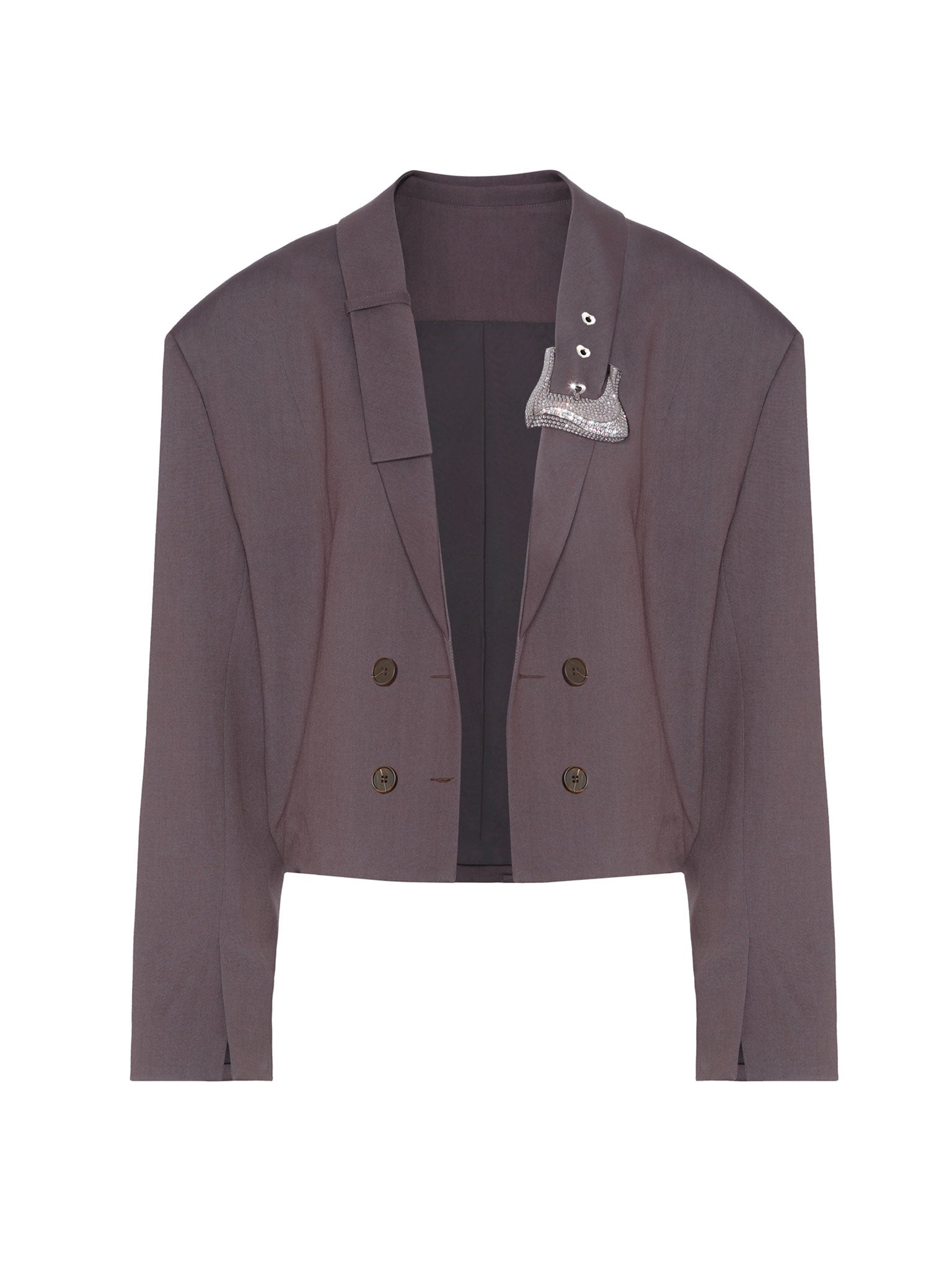 Suzan Cropped Blazer Tobacco