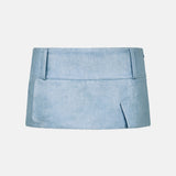 Suzan Denim Skirt Coastal Fog