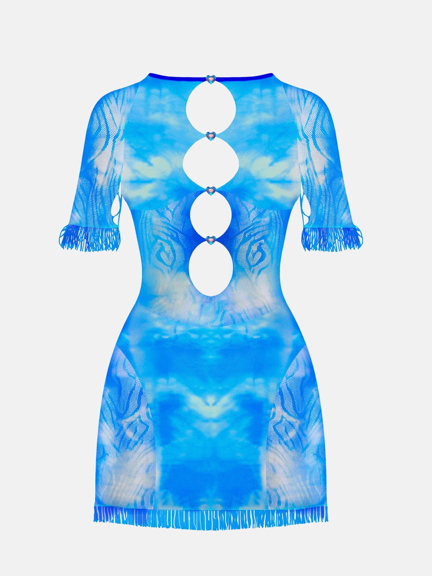 Tie-Dye Miranda Dress in Blue Lagoon