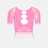 Urchin Top in Fuchsia Pink