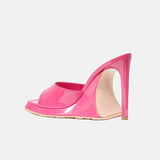 Ursula Mules Patent Leather Harlot Pink