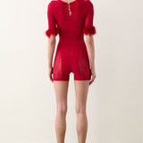 Vanderbilt Playsuit Red