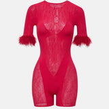 Vanderbilt Playsuit Red