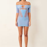 Archer Dress Crypto Blue