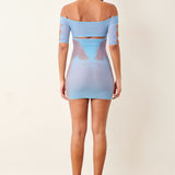 Archer Dress Crypto Blue