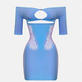 Archer Dress Crypto Blue