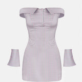 Blake Dress Grey/Pink Pinstripe