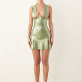 Chambers Latex Dress Dollar Bill Green