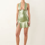 Chambers Latex Dress Dollar Bill Green