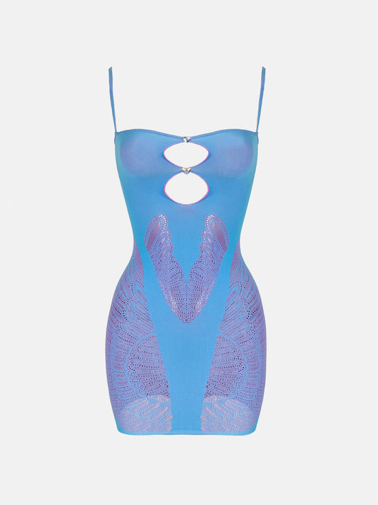 Gisele Dress Crypto Blue