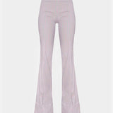 Haven Pants Grey/Pink Pinstripe