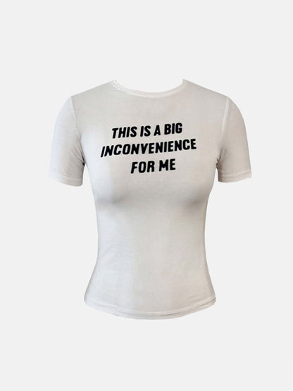 White Inconvenience Tee