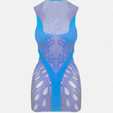 Juliet Dress Crypto Blue