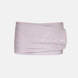 Liberty Skirt Grey/Pink Pinstripe