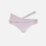 Paulette Shorts Grey/Pink Pinstripe