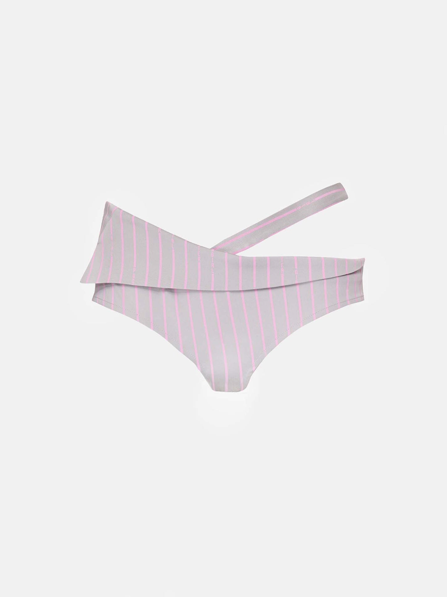 Paulette Shorts Grey/Pink Pinstripe