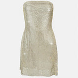 Selena Rhinestone Dress in 24 Carat