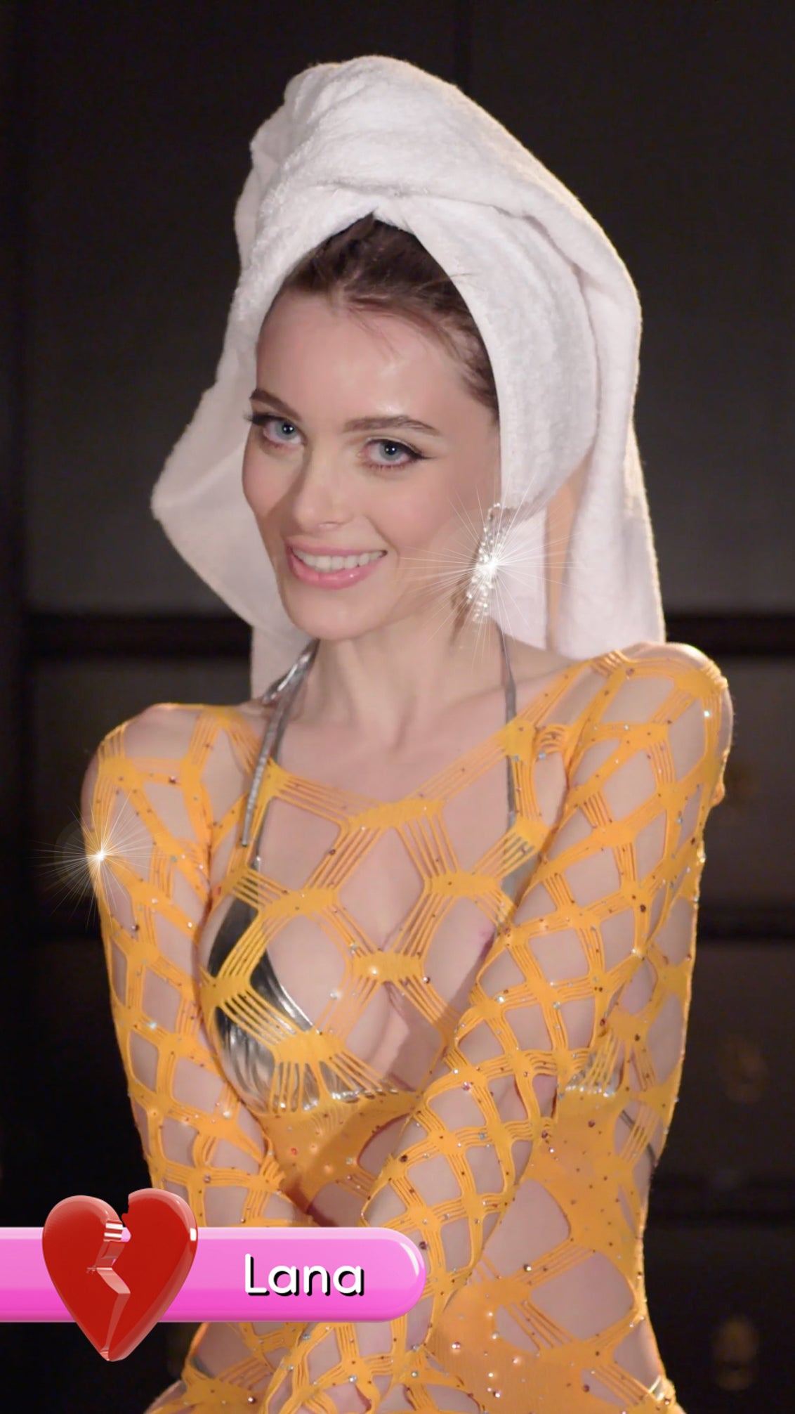 Marina Mini Dress In Saffron POSTER GIRL