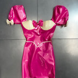 DOLLY LATEX DRESS PINK
