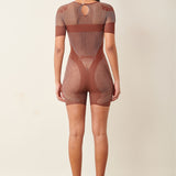 Vivian Playsuit Old Money Brown