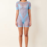 Vivian Playsuit Crypto Blue