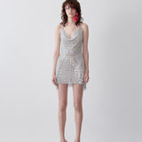 Rhinestoned Adrianne Dress Mojito