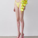 Keaton Bikini Bottoms Yellow Gingham