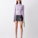 Anna Nicole Bodysuit Lilac Sequin