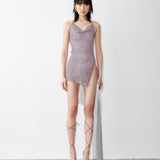 Rhinestoned Marjan Dress Cosmo